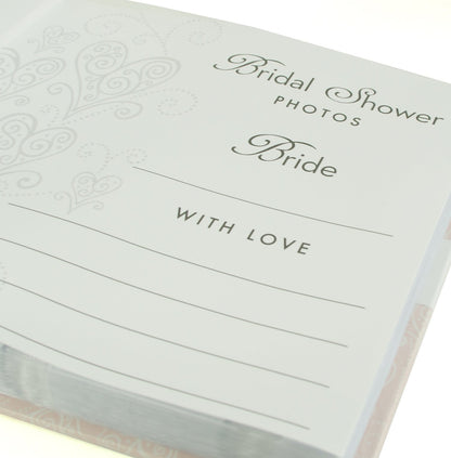 Love & Cherish Pearlised Paperwrap Bridal Shower Photo Album Wedding Gift by ukgiftstoreonline