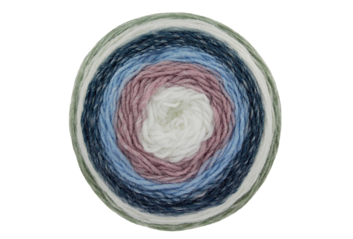 King Cole Curiosity DK Yarn - 150g Cake - 480m - Premium Acrylic Self-Striping Double Knit Yarn for Knitting & Crochet