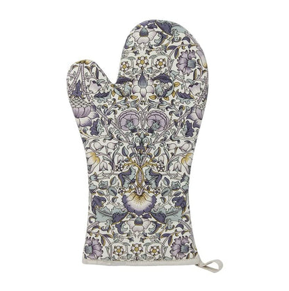 Leonardo Collection LP95186 William Morris Lodden Print in Blue Single Oven Glove Mitt