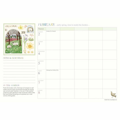 Judith Glover, Garden Days A4 Family Organiser 2026, Family Planners, Gift