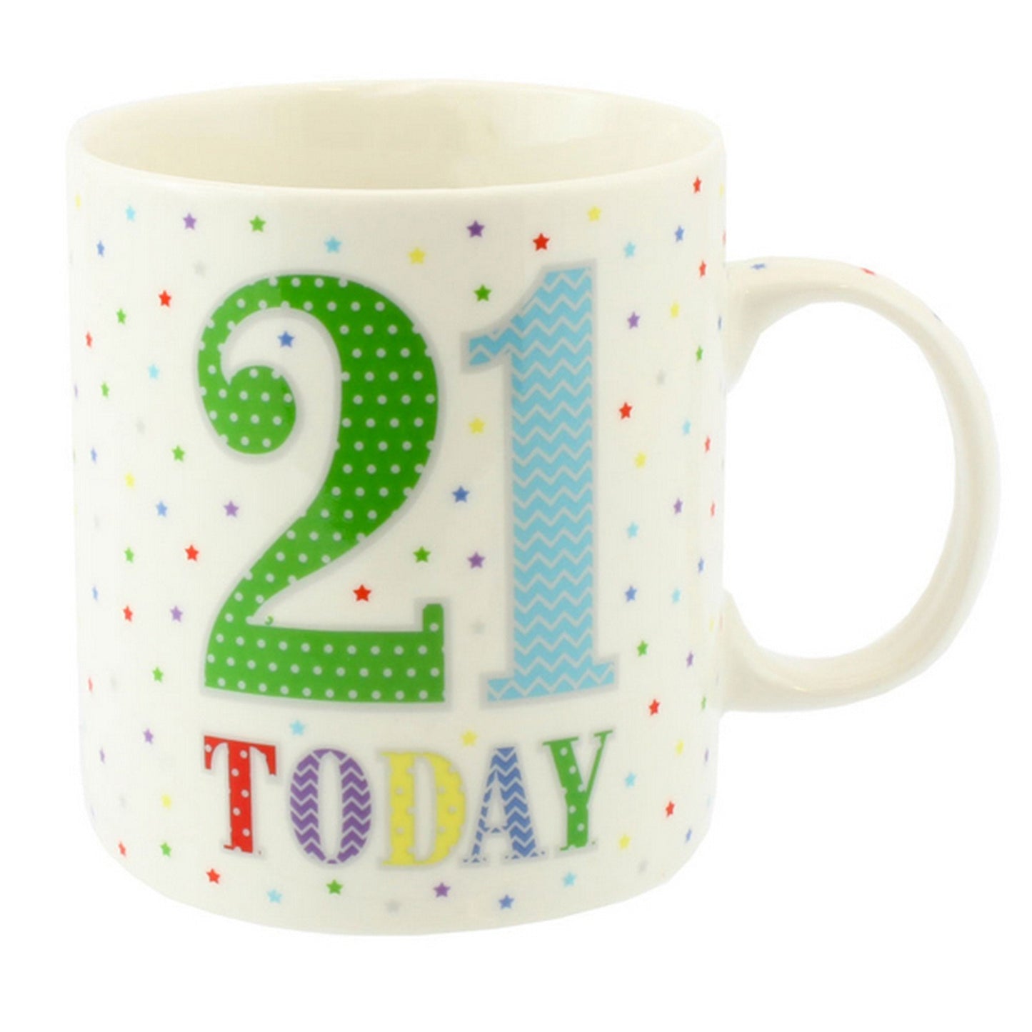 "21 Today" 21st Birthday Fine China Unisex Milestone Keepsake Mug in Presentation Box