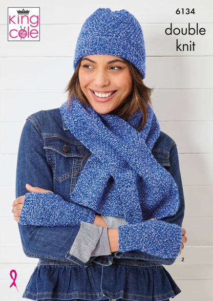 King Cole Accessories Knitting Pattern Double Knit (6134) Sizes: Various