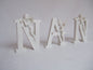 White "Nan" Cherub Detailed Free Standing Word Plaque