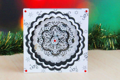 Tattered Lace Snowflake Doily, Metal, Silver, 9.8 x 11 x 0.02 cm