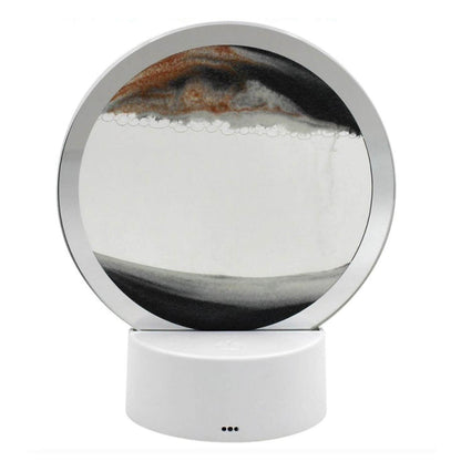 Lesser & Pavey 16cm Quicksand Table Lamp - LED Colour Changing Light with Hourglass Effect - Multiple Sand Colours - USB or Battery Powered - Ideal for Indoor Home Decor - Includes USB Power Cable