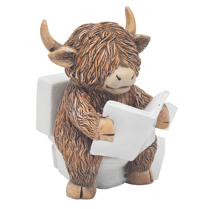 Lesser & Pavey Resin Scottish Cow Décor