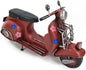 Home Decor | Red Scooter with Flower | 1 Piece - 29x10x18 cm