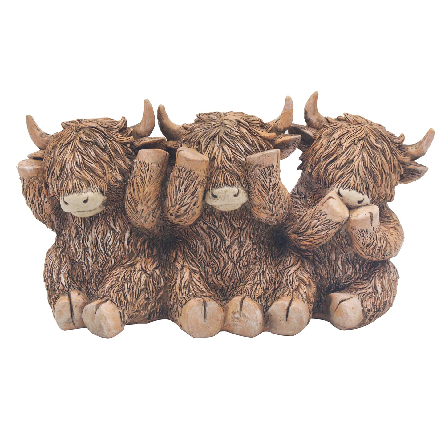 Lesser & Pavey Resin Scottish Cow Décor
