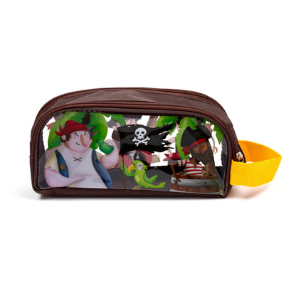 Jolly Roger Pirates Clear Window Pencil Case