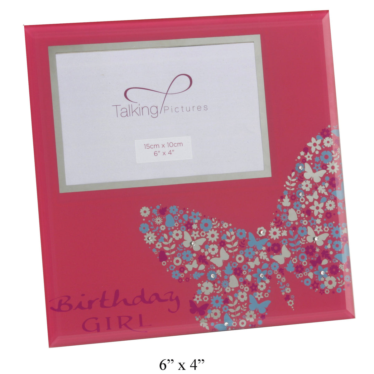 Talking Pictures Razzle Dazzle Gls Frame 6"x4" Birthday Girl (TP133BG)