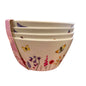 Butterfly Garden set 4    bamboo   Bowls