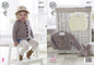 King Cole 4919 Knitting Pattern Baby Childrens Cardigans and Slipover in King Cole Big Value Aran