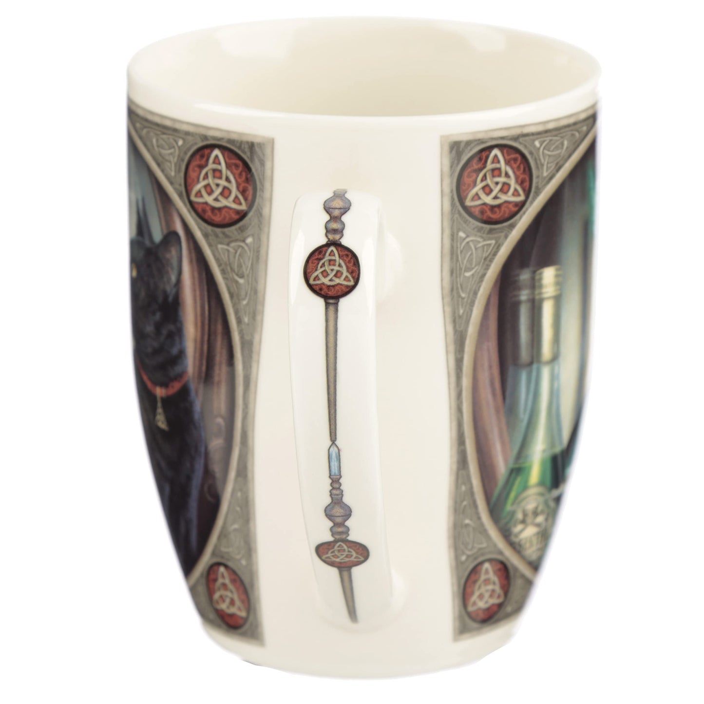 Puckator Lisa Parker Absinthe Cat Porcelain Mug - Funny Home Accessories - Cute Gifts for Girlfriend - Large Mugs for Men Women Hot Drinks - Cute Cups Presents - Secret Santa Gift - Cup Set
