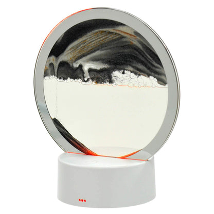 Lesser & Pavey 16cm Quicksand Table Lamp - LED Colour Changing Light with Hourglass Effect - Multiple Sand Colours - USB or Battery Powered - Ideal for Indoor Home Decor - Includes USB Power Cable