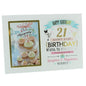 21st Happy Birthday Girl Photo frame by Signography 4" x 6" 21st