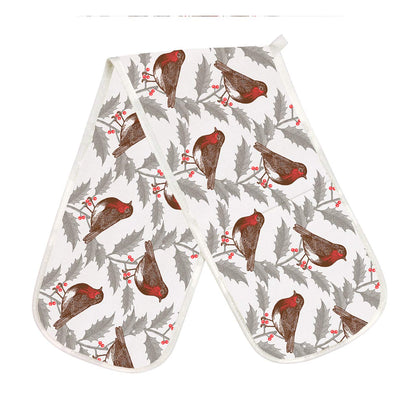Thornback & Peel - Robin & Holly - Double Oven Glove