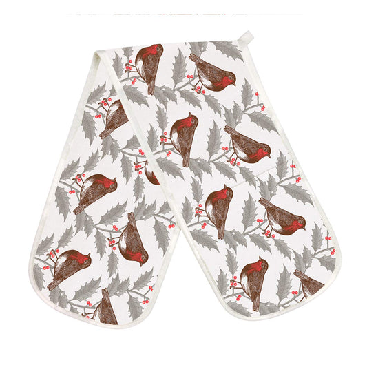 Thornback & Peel - Robin & Holly - Double Oven Glove