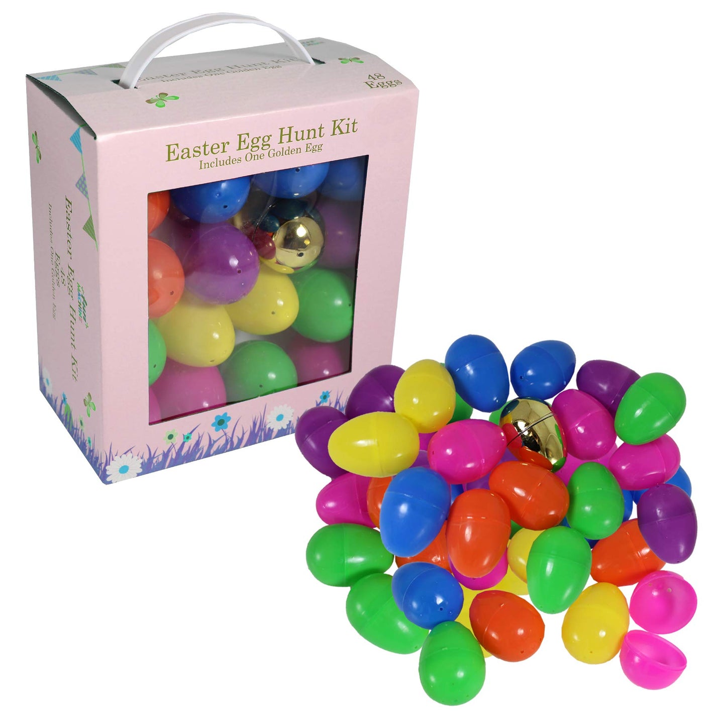 Easter Egg Hunt Kit 48 Egg Included ONE Golden Egg