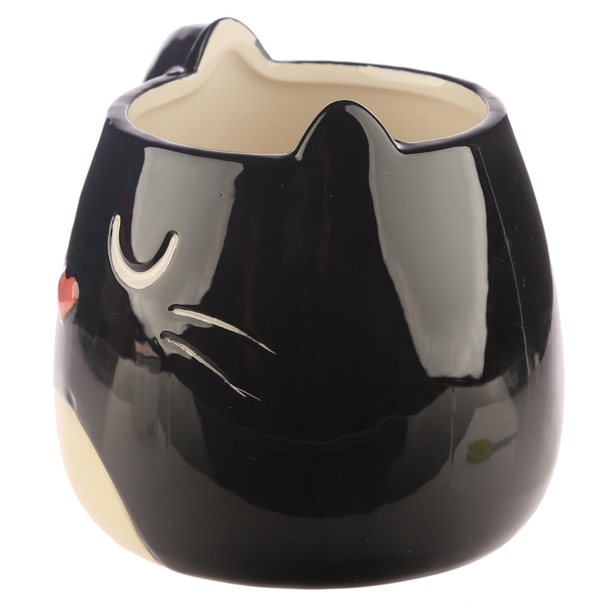 Puckator Feline Fine Black Cat Shaped Tea Coffee Mug - Funny Home Accessories - Cute Gifts for Girlfriend - Large Mugs for Men Women Hot Drinks - Cute Cups Presents - Secret Santa Gift - Cup Set