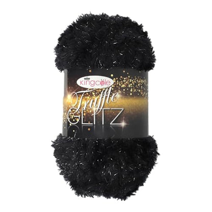 King Cole Truffle Glitz Yarn Super Soft Faux Fur Effect Stylish Fashion Wool 100g Ball
