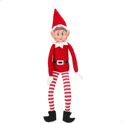Elves Behavin' Badly Charming Red Long Leg Soft Body Vinylface Girl Elf with Hat - 30 cm