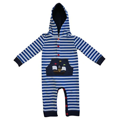 Powell Craft Pirate Boat Hooded Jumpsuit 0-6 Months