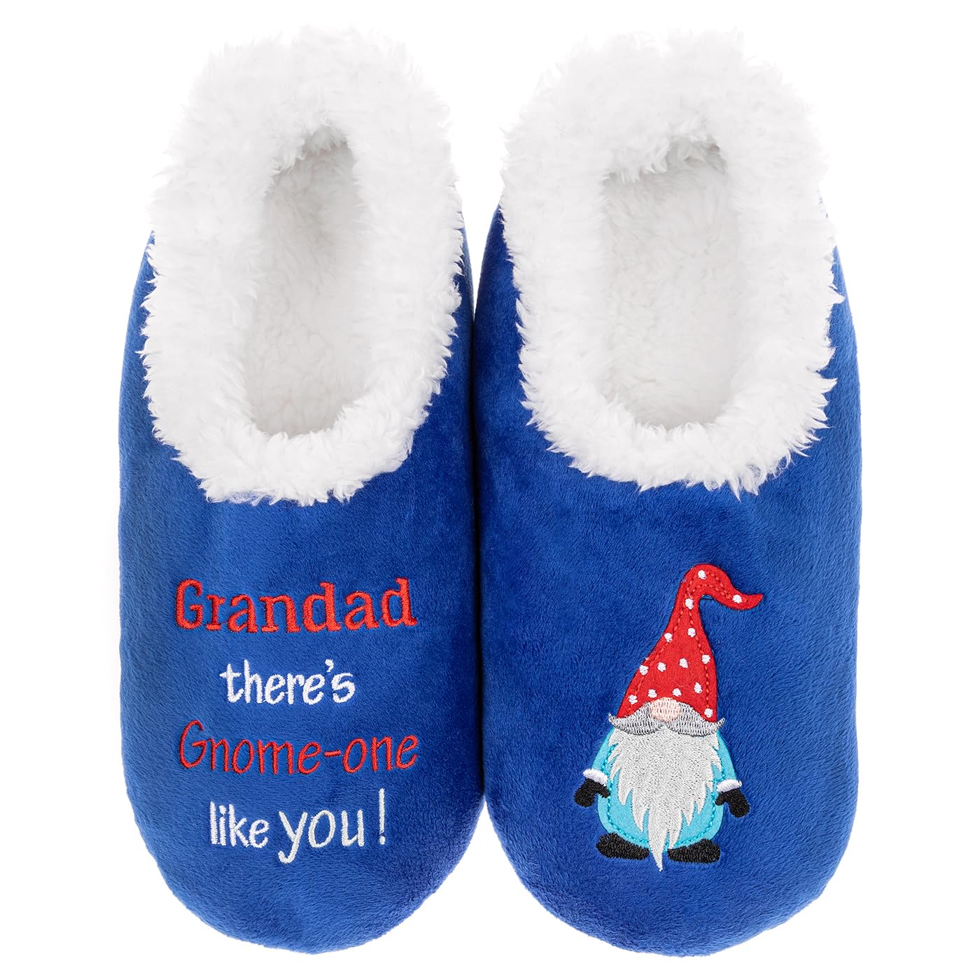 Snoozies! Men's Pairable Slippers - Super Soft Sherpa Fleece, Non-Slip Sole - Sizes 6-13