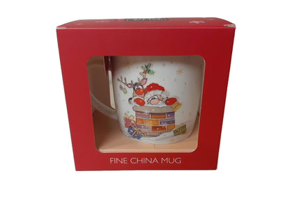 Lesser & Pavey Bug Art Santa Fine China Mug