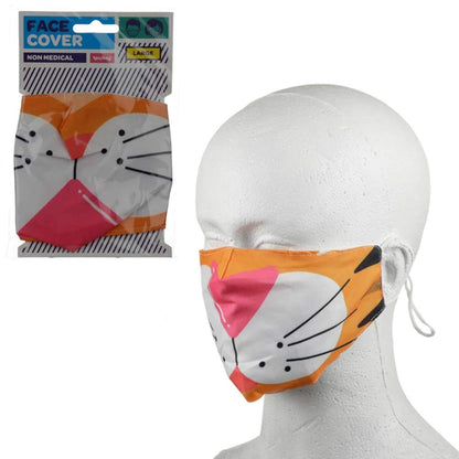 Puckator Cutiemals Tiger Reusable Face Covering - Large