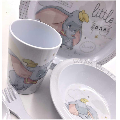 Brand: Disney Magical Beginnings 5 Piece Melamine Crockery Set Dumbo DI520, 200 g