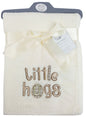 Baby Boys Girls Soft Touch Waffle Blanket Wrap In Multi Colours (Cream Little Hug)