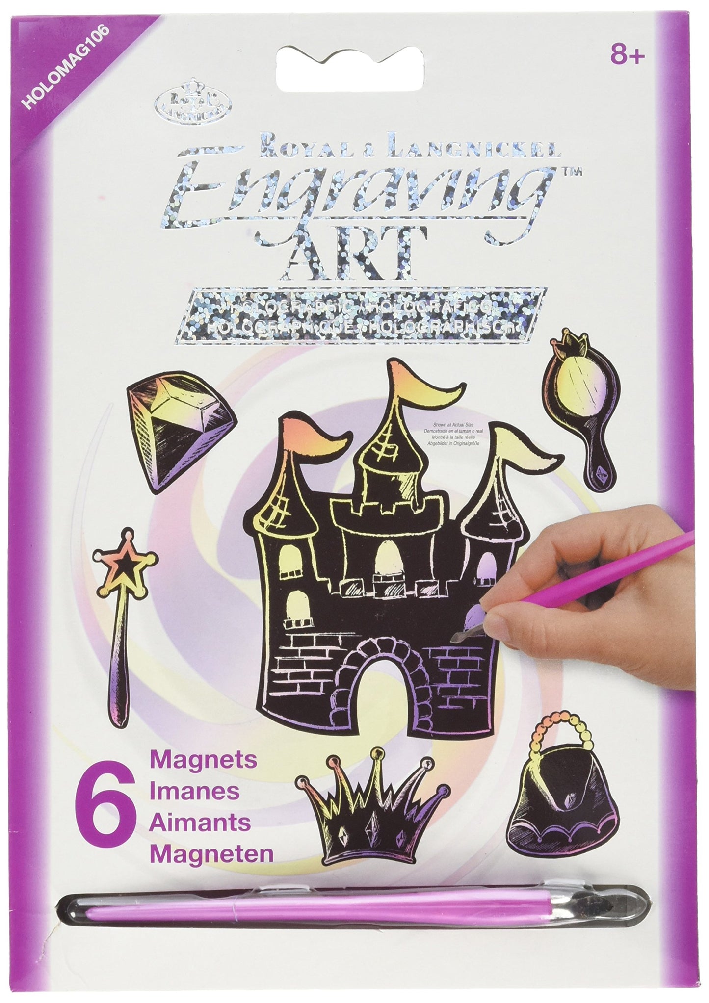 Royal and Langnickel Engraving Art - Holographic Princess Fantasy Magnets