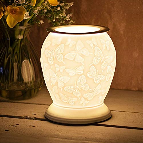 The Leonardo Collection Desire Butterflies Design Ceramic Electric Lamp Wax Melt Oil Burner, Multicolor, Medium, JNS_478750