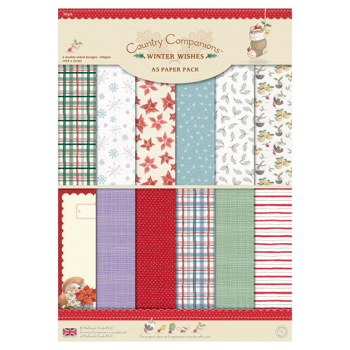 A5 Paper Pack Double Sided (30pk) - Winter Wishes