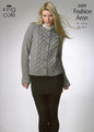 King Cole Ladies Cardigan & Sweater Fashion Knitting Pattern 3209 Aran