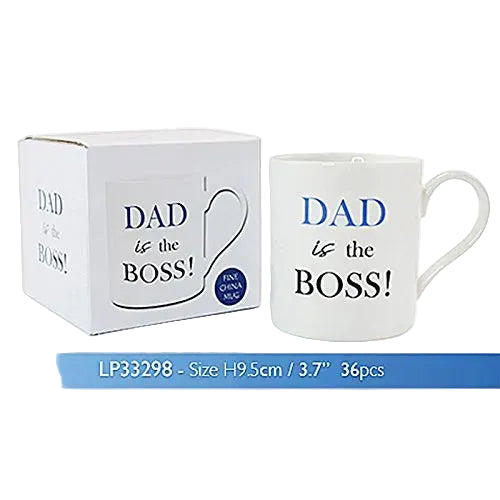 dad is the real boss mug