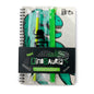 Puckator Dinosauria Ring Bound Notepad & Pencil Case 6 Piece Stationery Set - School Teacher Student Homework Study Planner Notepad - Collage University Essentials Journals Planners - Jotter Uni