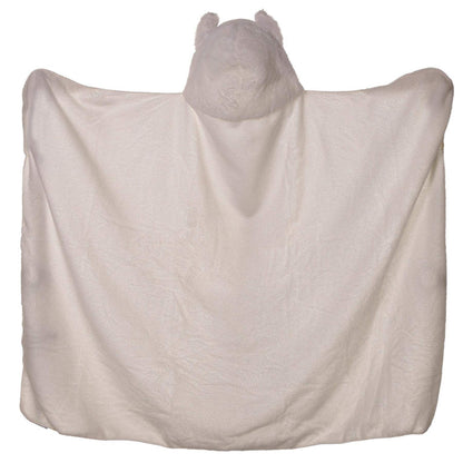 Plush White Llamapalooza Wearable Blanket