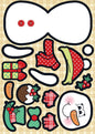 Wobbler Die-Cut Punch-Out Card 2-Sheet Pack-Sidney Snowman