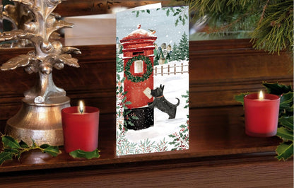 Tom Smith Boxed Christmas Cards Pack - 15 Luxury Xmas Cards with Envelopes and Seals - Recycled Eco Friendly Christmas Card Set