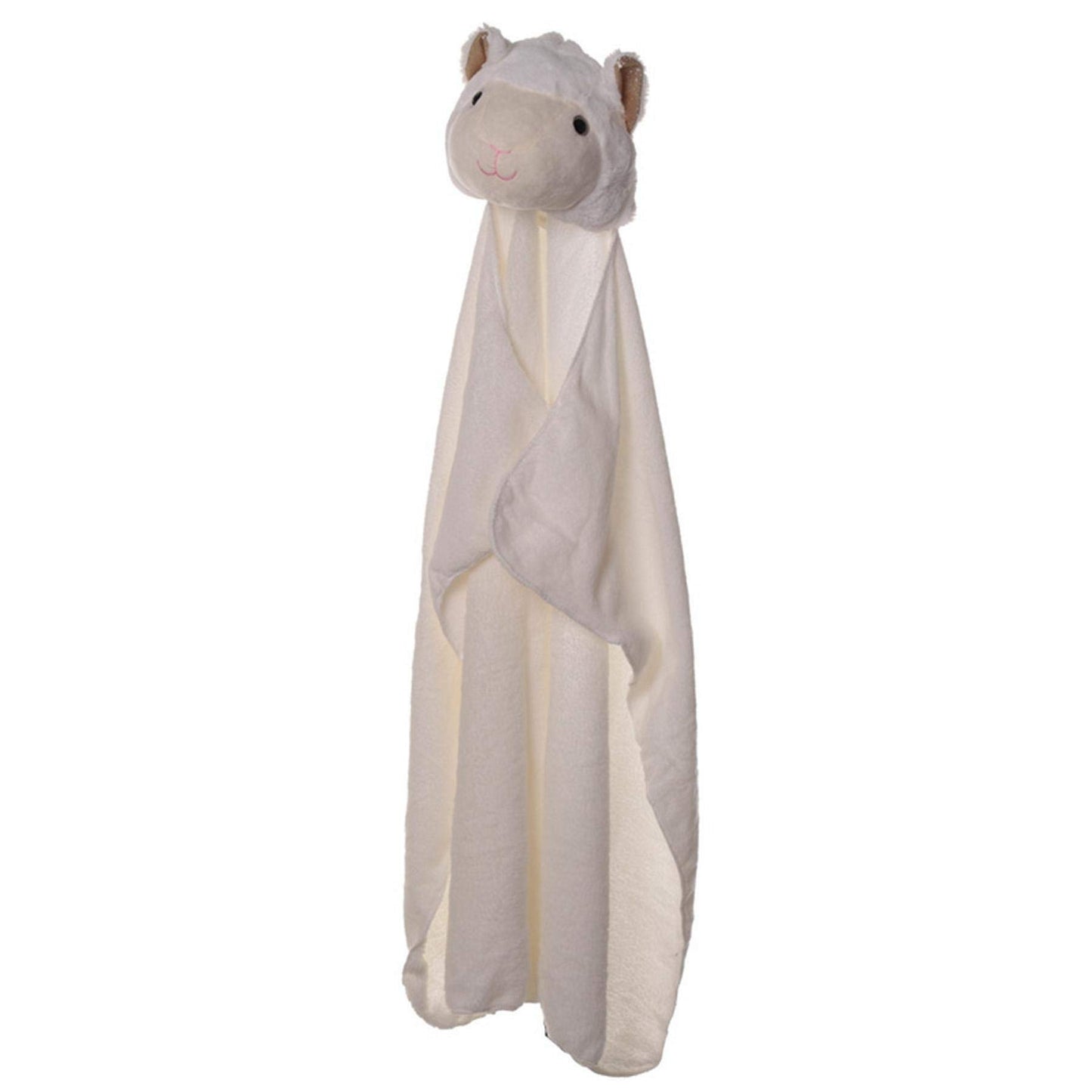 Plush White Llamapalooza Wearable Blanket