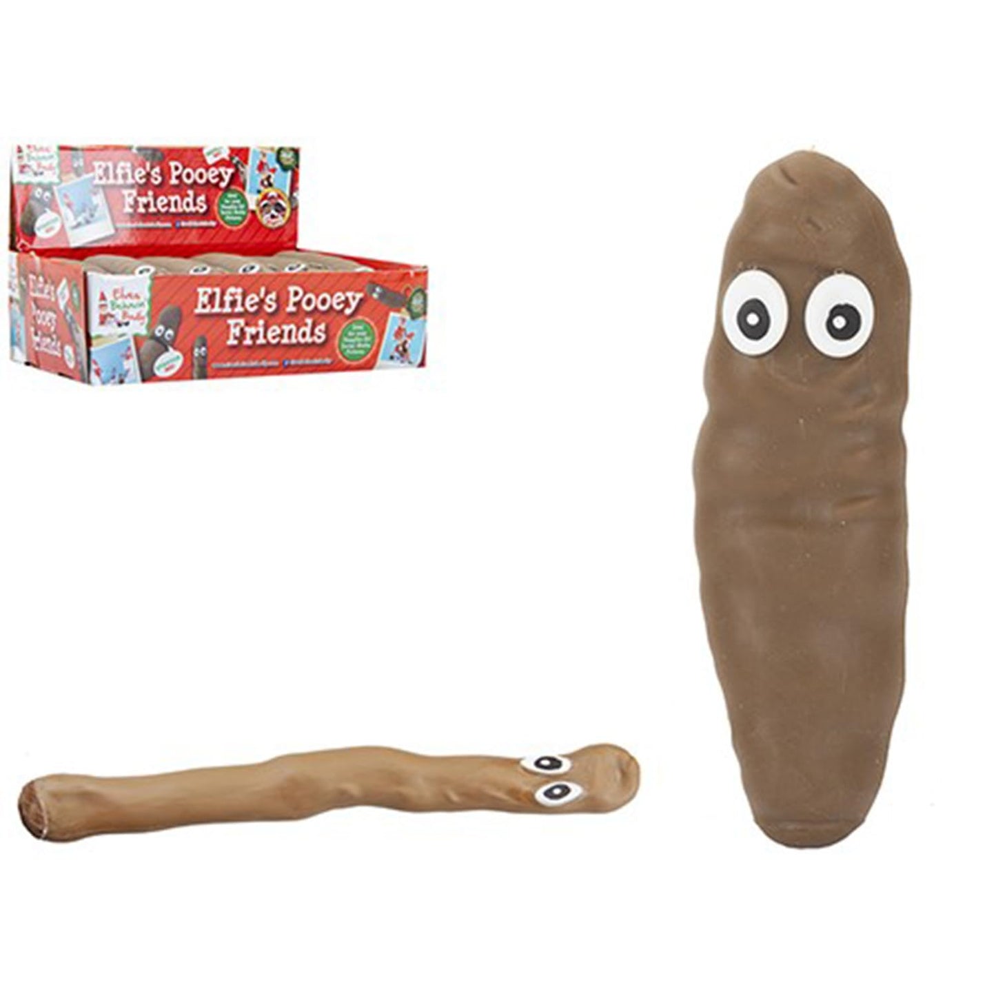 Adorable Brown Elf Tastic Pooey Friends with Eyes - 14cm - Fun & Unique Collectible - Perfect for Kids & Humor Enthusiasts