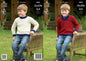 King Cole 4023 Knitting Pattern Boys Sweaters to Knit in Masham DK