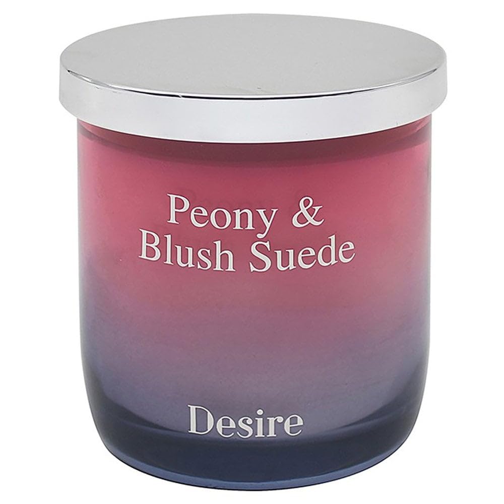 Lesser & Pavey Ombre Peony & Blush Suede Candle Jar LP73045