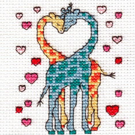 Happiness is... Being in Love Cross Stitch Kit