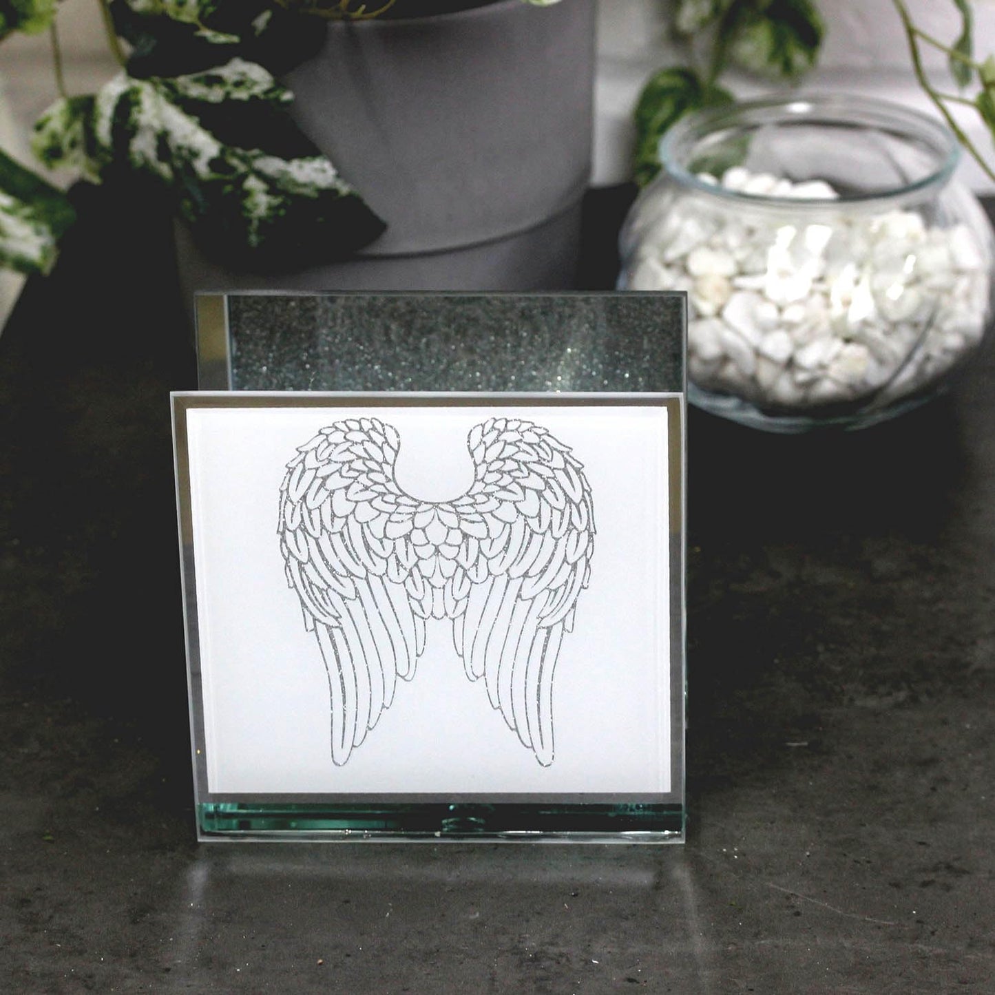 lesser and pavey LP45399 Angel Wings Tea Light Holder | For Adults | Multicolor Accessory, Silver