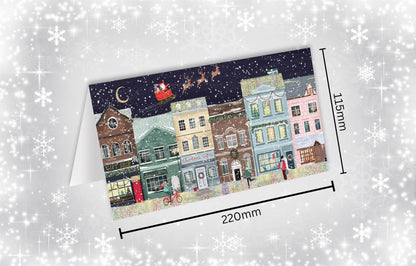 Tom Smith Boxed Christmas Cards Pack - 15 Luxury Xmas Cards with Envelopes and Seals - Recycled Eco Friendly Christmas Card Set