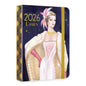 Claire Coxon Art Deco 2026 A6 Weekly Diary | Compact Hardback Organiser with Elastic Closure | Stylish Week-to-View Planner