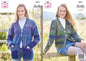 King Cole 5812 Knitting Pattern Womens Long and Short Cardigans in Autumn Chunky, Multi, 32'' - 50''