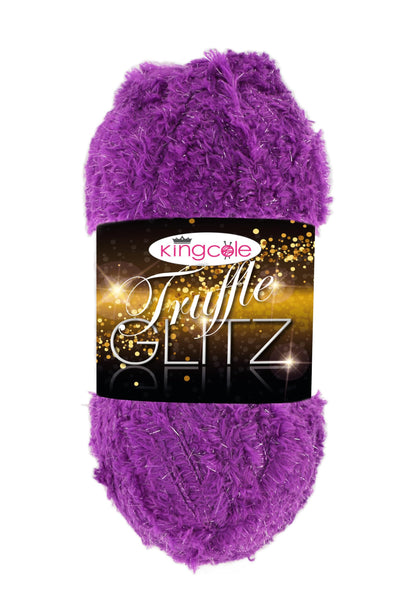 King Cole Truffle Glitz Yarn Super Soft Faux Fur Effect Stylish Fashion Wool 100g Ball